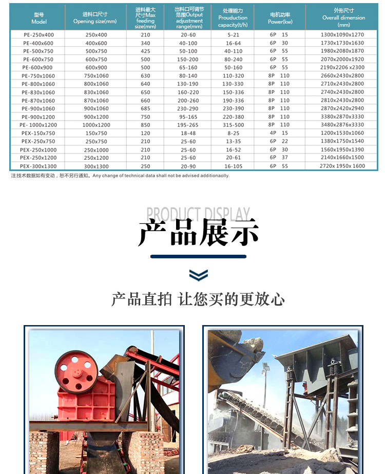 Climbing Machinery Mine Smelting Jaw Crusher Cobalt Iron Slag Crusher with Low Noise 150 Type