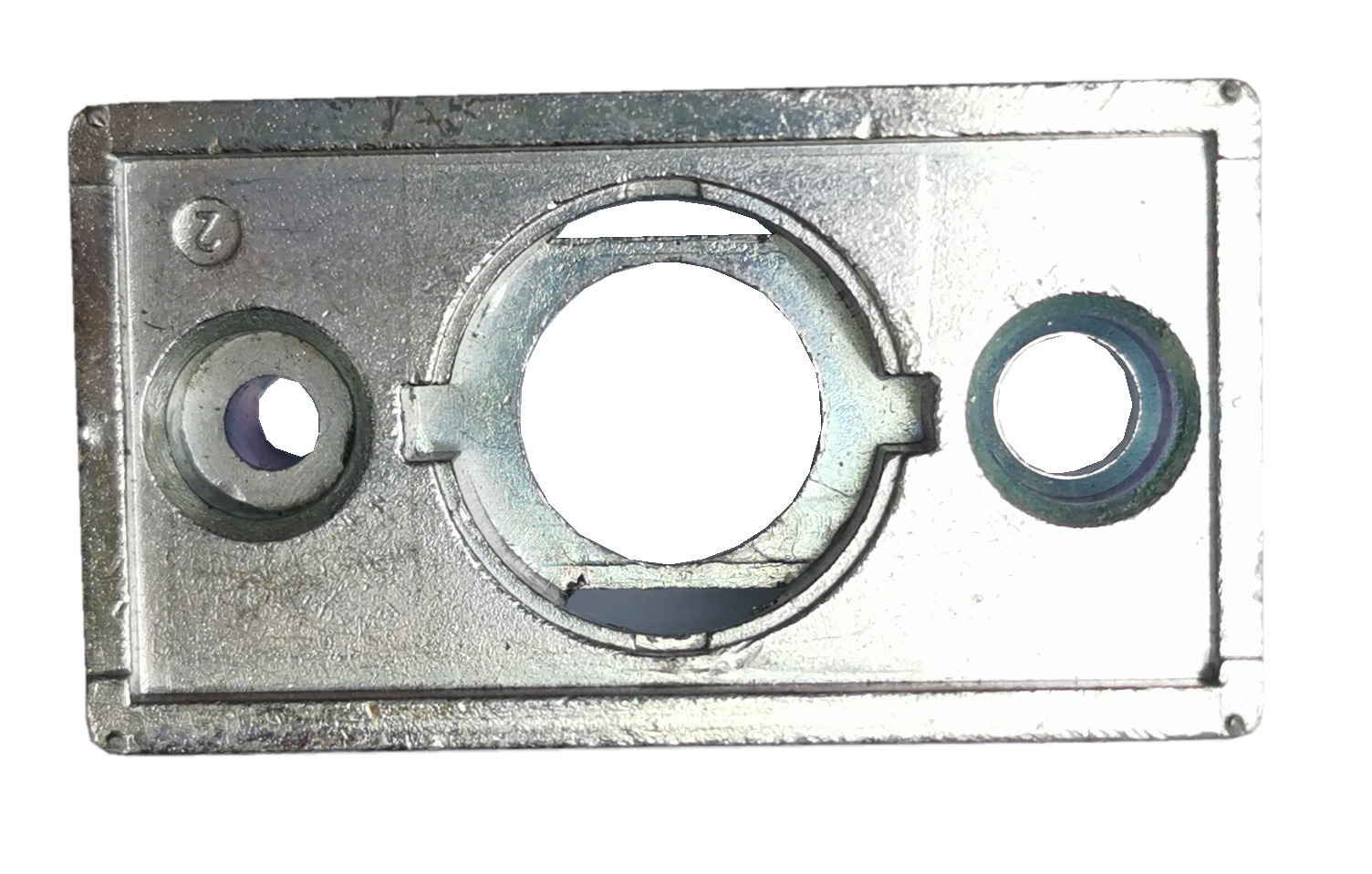 Zinc automatic door lock, sliding window switch strip lock, zinc alloy die-casting accessories, door and window hardware accessories, mechanical door hook lock
