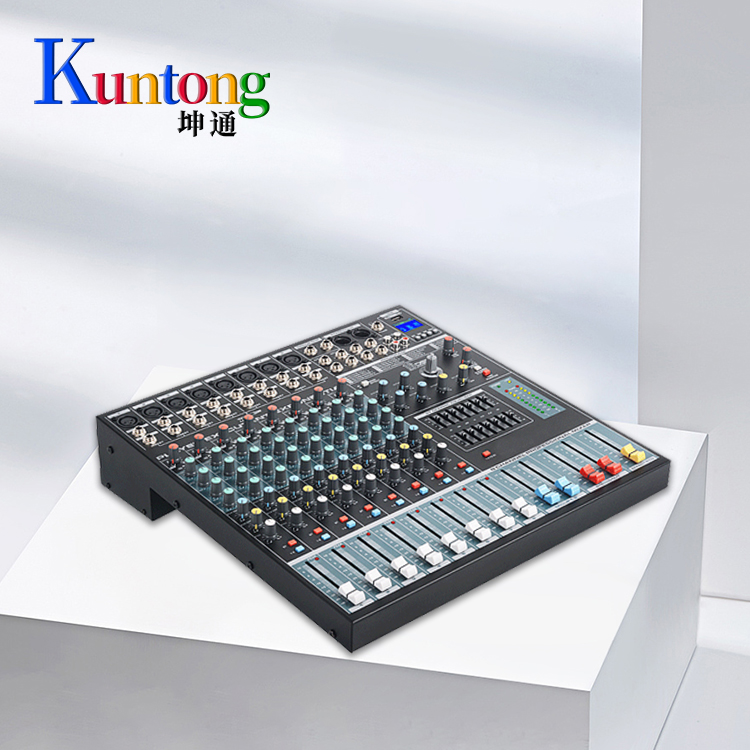 Kuntong KTM-SMC-822 professional 8-channel mixer with equalizer effect processor