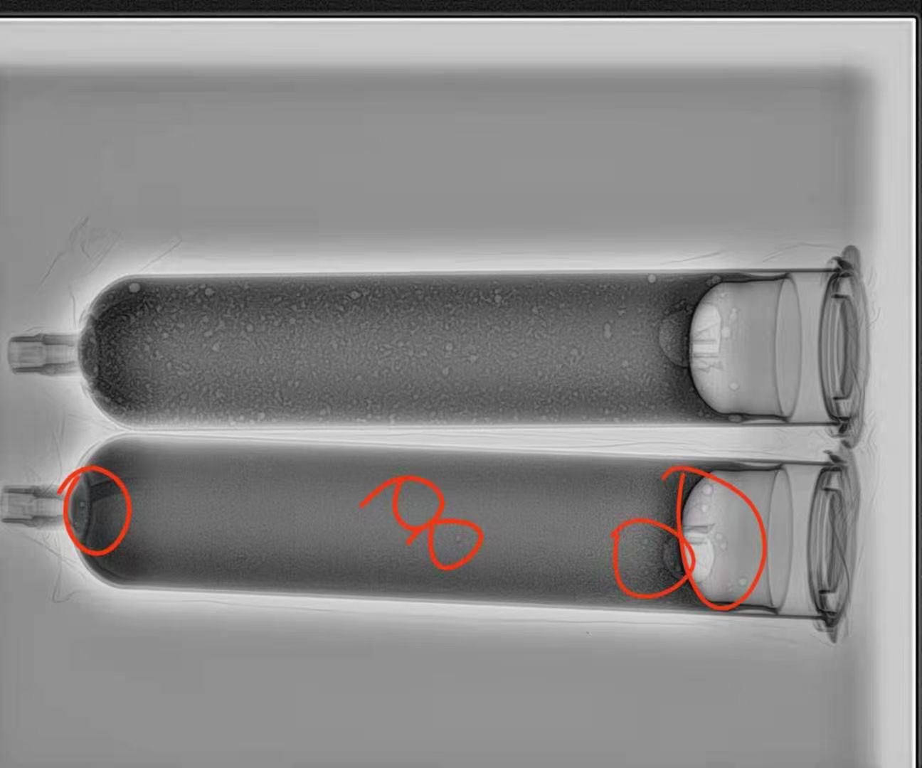 Morphological analysis of electronic components for nondestructive testing of X-ray generator