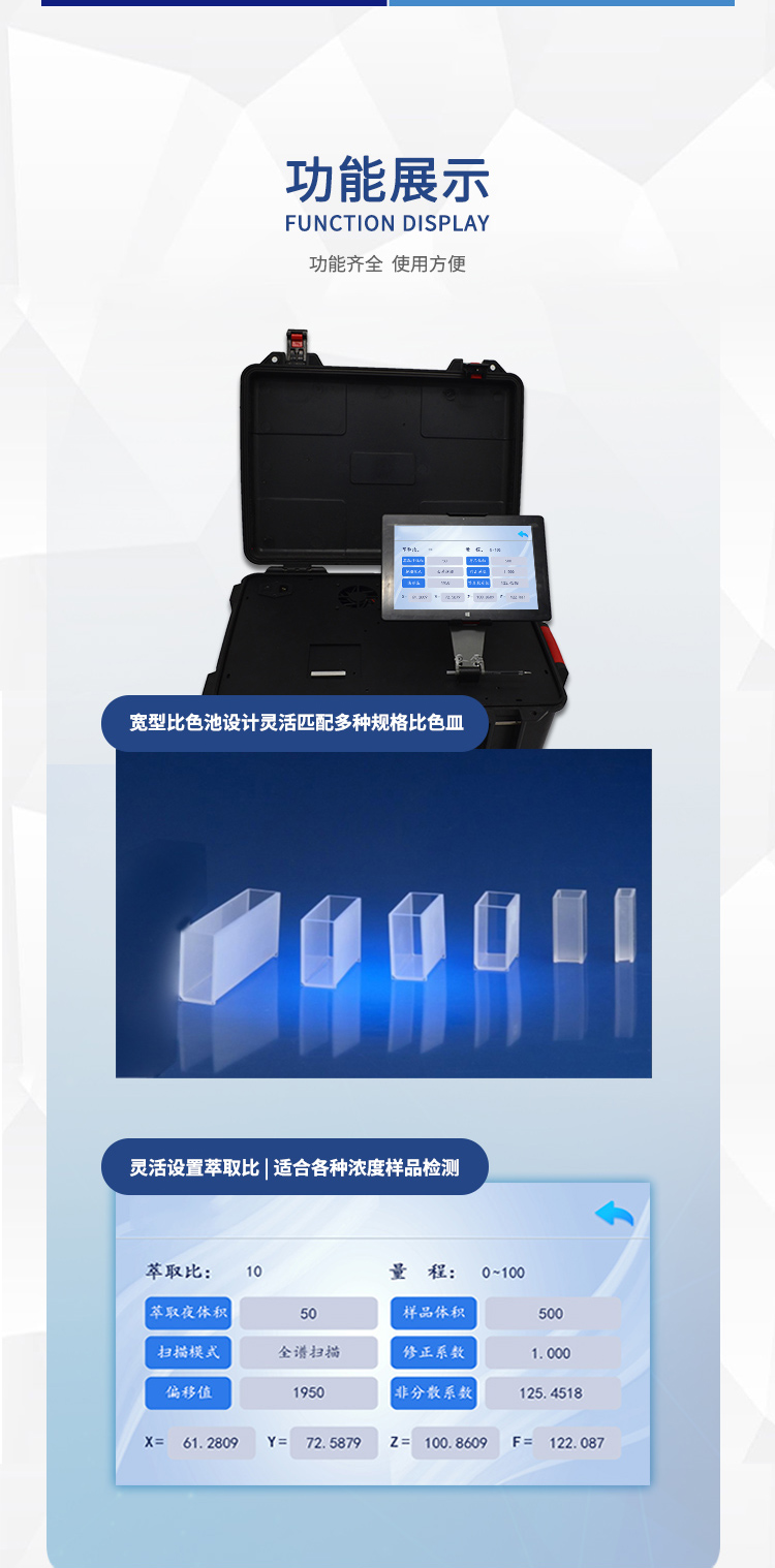 Domestic portable water quality detection analyzer for oil in water, intelligent infrared spectroscopy oil detector