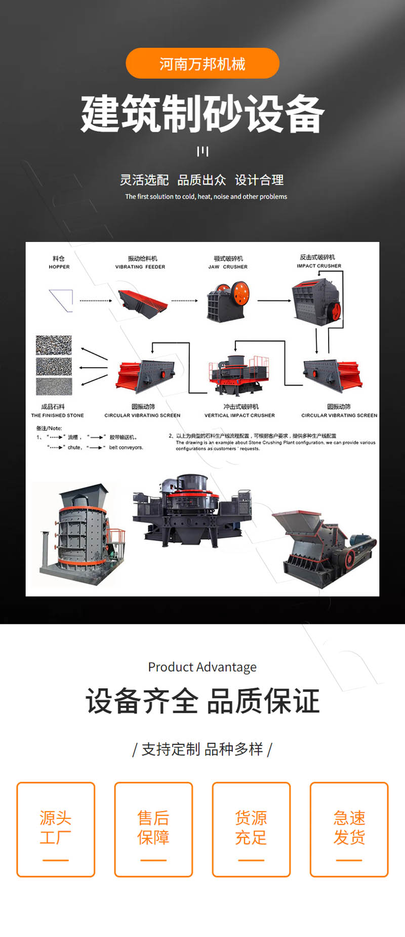 Mica sand machine Wanbang vertical plate hammer crushing sand machine CNC 2000 Calcite sand machine