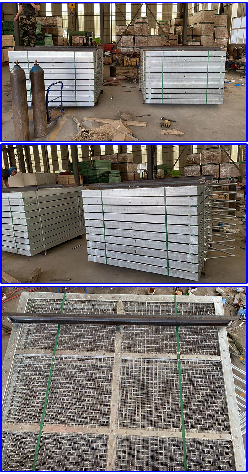 Flat grid grille and lifting bracket for blocking sewage in river channels, cleaning and filtering of sewage, stainless steel mesh 90S503