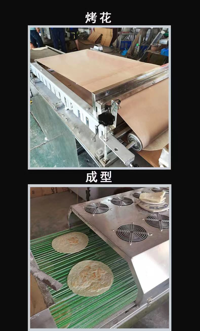 Fully automatic steamed bun baking machine, double-sided flower baking single cake machine, hair noodles, hot noodles, spring cake machine