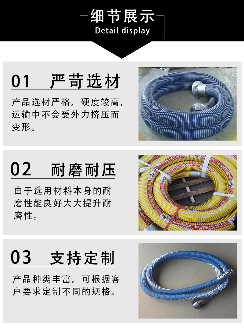 Stainless steel wire composite tube, anti-static and explosion-proof tube, solvent corrosion resistant composite hose