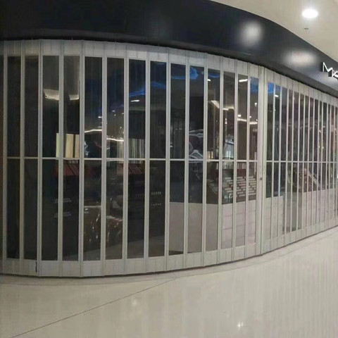 Mingxuan Aluminum Alloy Folding Door Series 4S Automotive Beauty Shop Dedicated Folding Sliding Doors Will Not Mold When Exposed to Water