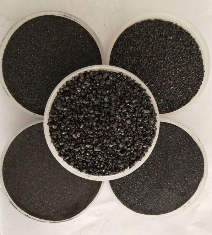 Wear-resistant material, colored diamond sand flooring material, gray black sandblasting, rust removal, diamond sand in stock