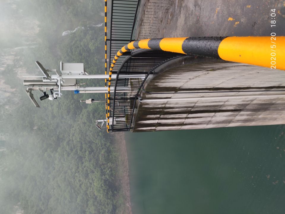 Image monitoring system for rainfall and water level in front of large and medium-sized power plant reservoirs