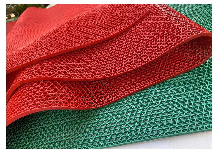 Yuanyi hollow plastic waterproof floor mat, bathroom, S-shaped grid mat, hotel cafeteria, rubber anti-skid mat