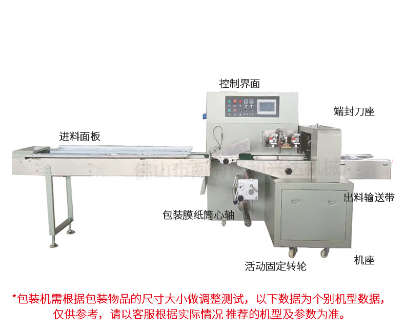 Shuoyuan Pillow Packaging Machine Pancake Food Noodle Shaobing (Baked cake in griddle) Popsicle Mask Automatic Packing and Sealing Machine