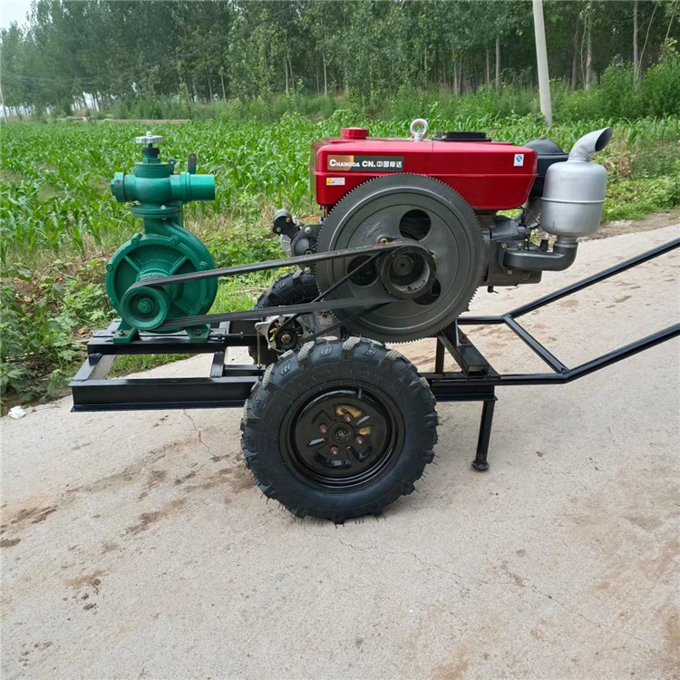 Diesel mobile pump for farmland irrigation water pump, high lift ground irrigation belt dedicated pump