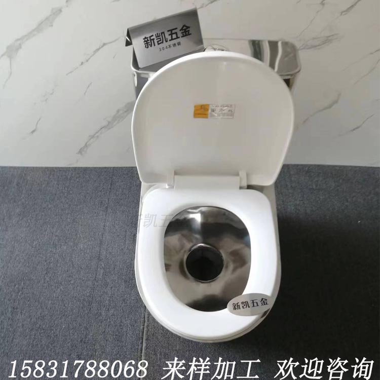 Stainless steel toilet with water tank 304 toilet water flushing around the toilet water collector for public toilets