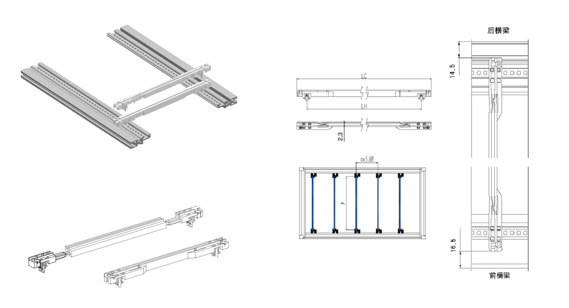 Residual voltage tester chassis, instrument panel chassis, aluminum alloy chassis, housing 5u7ucpci