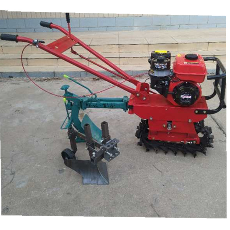 Diesel chain track cultivator, self-propelled field fertilizer applicator, trenching and weeding micro cultivator, customized for various sails