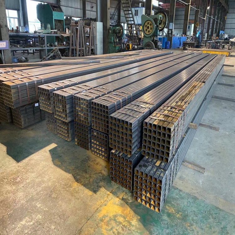 50 * 50 square tube, 4 thick structural pipes, straight seam welded pipe, Q235B pipe for tower crane