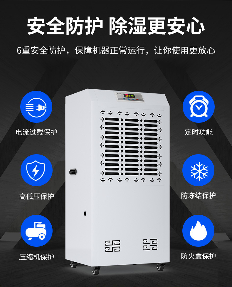 Commercial dehumidifiers, refrigerated warehouses, refrigerated industrial dehumidifiers, pharmaceutical warehouses, Ruiwang low-temperature resistant