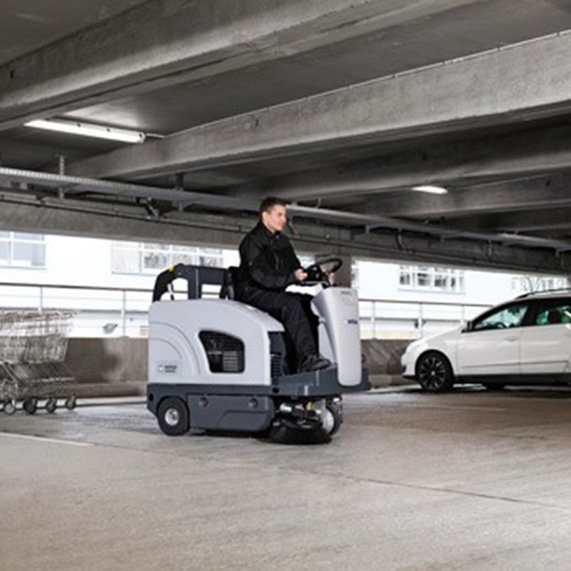 Danish Lichi SW4000 Driving Sweeper Factory Warehouse Distribution Center Sweeper Car Parking Lot Sweeper