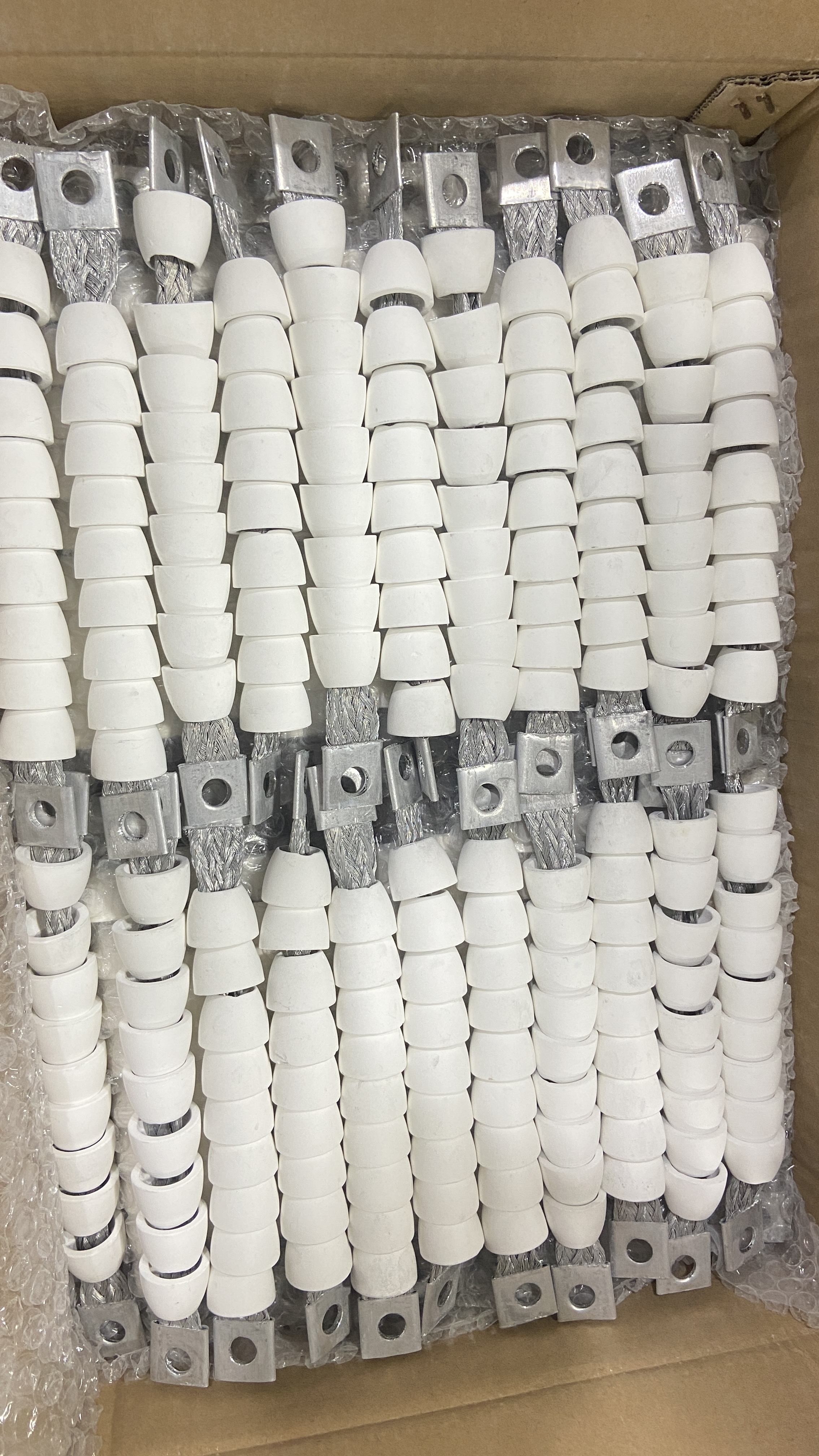 Baishili aluminum braided wire, aluminum conductive tape, aluminum braided tape for soft connection of silicon carbide rods, aluminum braided tape