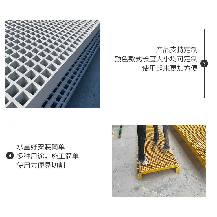 Fiberglass grating, stair treads, operating platforms, walkway covers, small hole aquaculture farm grid panels