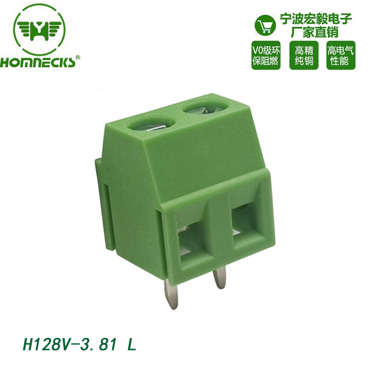 Hongyi 3.81mm pitch screw type lifting terminal blocks with straight pins for quick connection to circuit boards