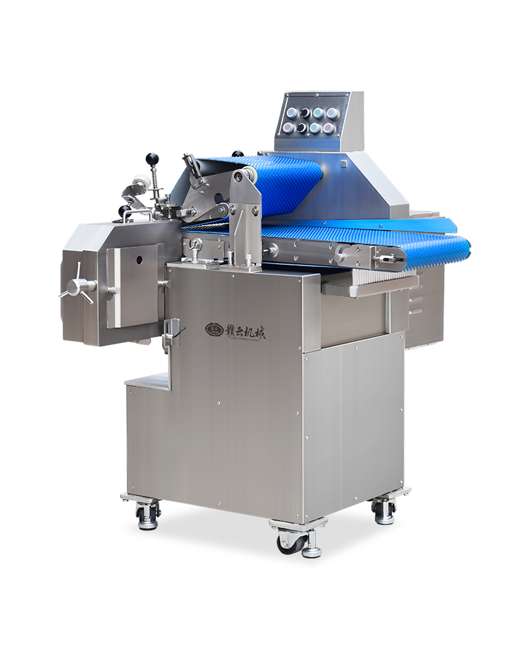 Meat product processing, chicken breast, tenderloin, fresh meat slicing and layering machine