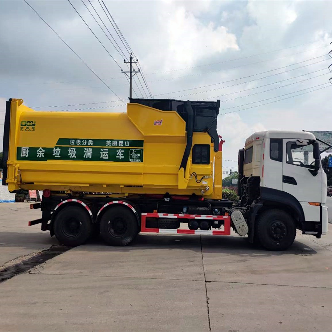 Dongfeng Tianlong rear double bridge 16 square carriage detachable garbage truck can be equipped with mobile stations for diverse purposes