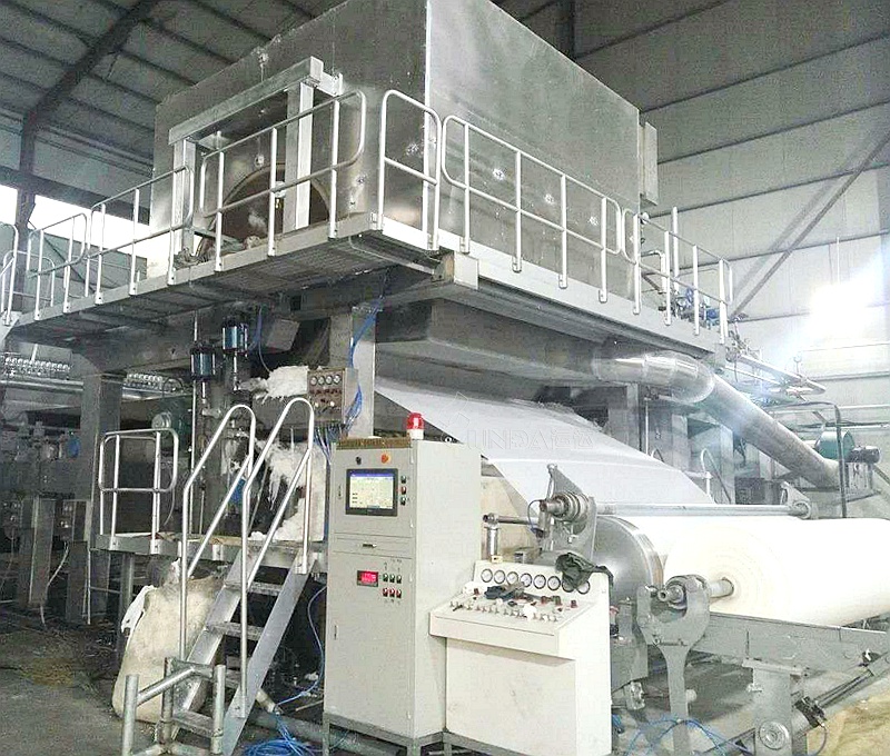 1880 Bamboo Pulp Production Toilet Paper Production Line with a daily output of five tons of bamboo pulp Guangmao Paper Machinery Factory