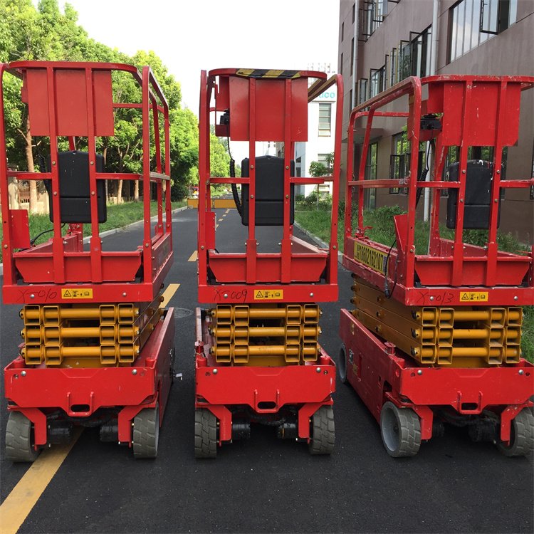 4 meter lifting platform rental elevator rental 6 meter climbing car small mobile scissor forklift Hualitong