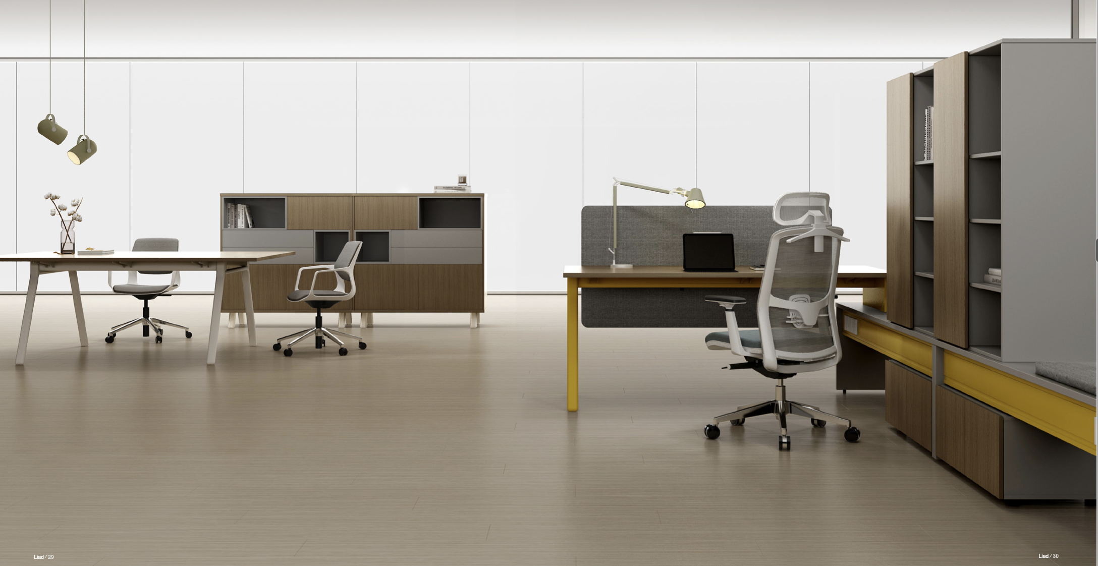 Employee partition modern minimalist office furniture computer desk commercial office desk desk chair combination