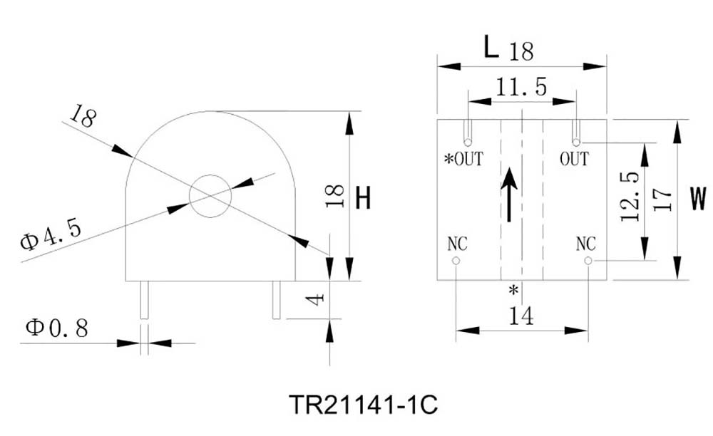 BNW - High precision multi profile PCB installation instrument with core piercing hole supports customization of miniature current transformers