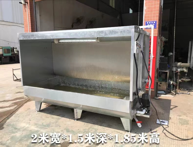 Customized environmentally-friendly water curtain cabinet, spray booth, dry powder spraying cabinet, plastic powder recycling machine, small water curtain machine, oil spraying turntable