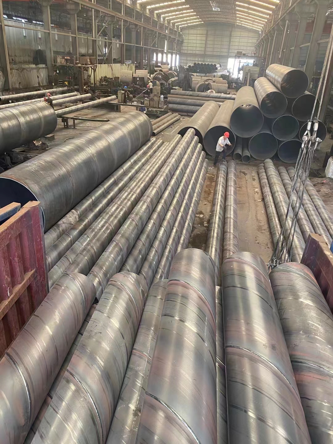 Lecong Spiral Pipe Municipal Engineering Water Pipe Piling Pipe Spiral Welded Pipe Socket Joint Flange Q235 Q355