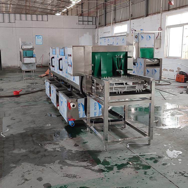 Commercial Disinfection Dishwasher, Canteen Barbecue Plate Cleaning Machine, Fruit and Vegetable Plastic Basket Cleaning Equipment