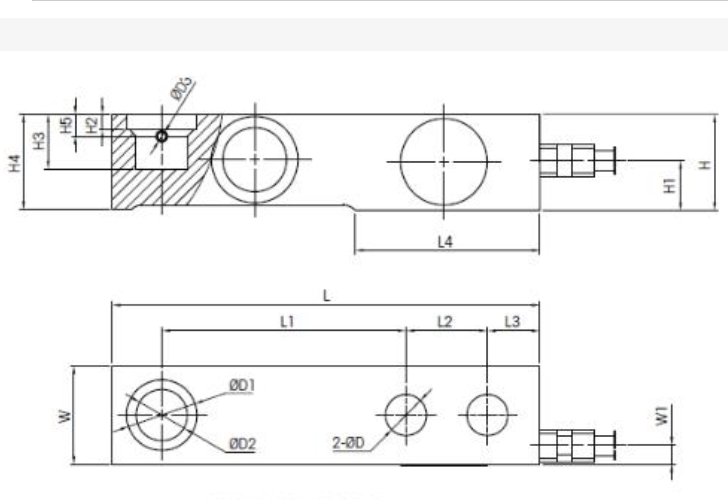 SBH-0.25t batching weighing control weighing sensor cantilever beam structure alloy steel material