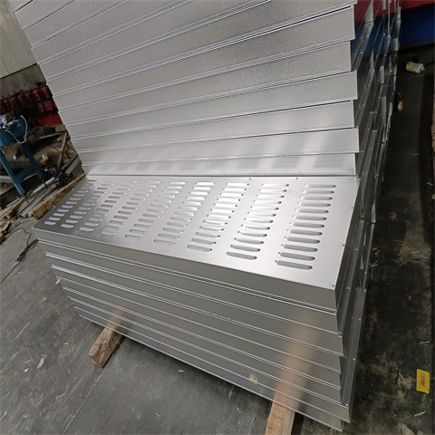 Metal soundproof barrier air conditioning unit noise reduction wall cooling tower sound-absorbing board municipal road noise reduction and dustproof louver