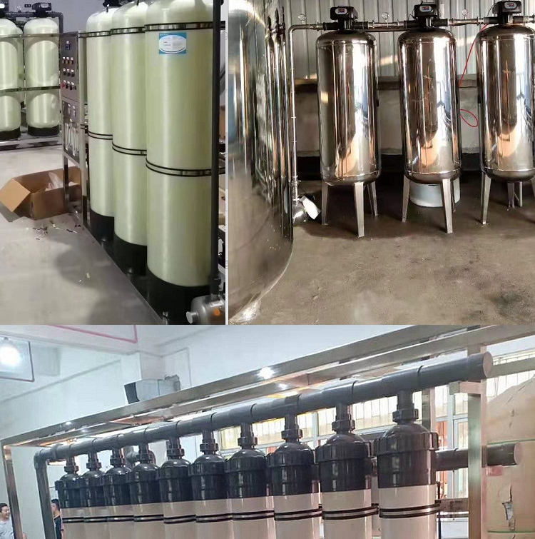 Glass fiber reinforced plastic tank, manganese sand, quartz sand filtration tank, well water yellowing removal, activated carbon filter, resin softening filtration equipment