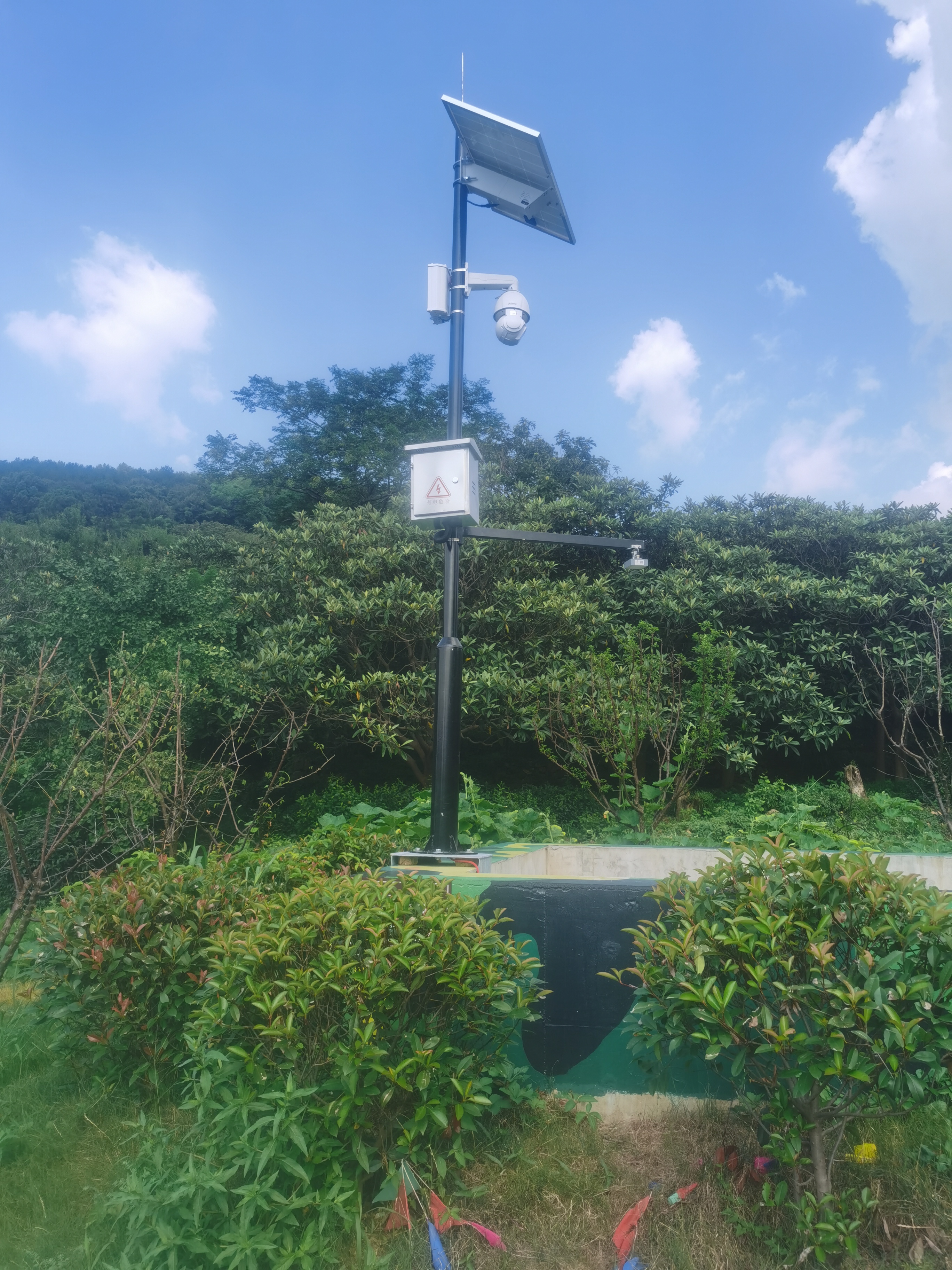 江科森林防火瞭望塔太阳能供电系统 4G远程监测 实时掌握数据