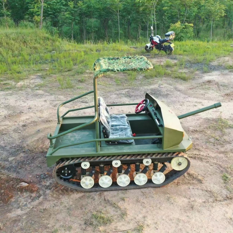 全地形游乐坦克车履带电动车锂电双电机四季可玩体验沙滩雪地土地