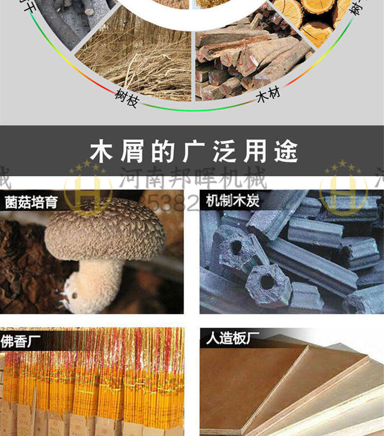 Small and medium-sized branch, bamboo stump crusher, mobile root crusher, trunk and log slicer, sawdust machine