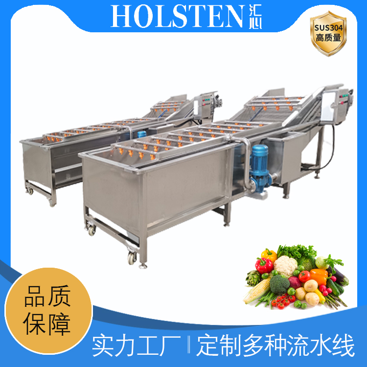 Commercial Eddy Current Fruit, Vegetable, and Meat Cleaning Machine Bamboo Shoot Bubble Mud Removal and High Pressure Spray Rinsing