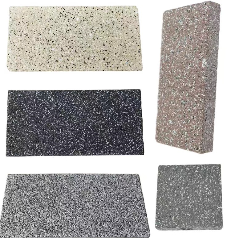 Imitation stone PC brick villa granite lychee surface fire fired brick manufacturer with complete specifications