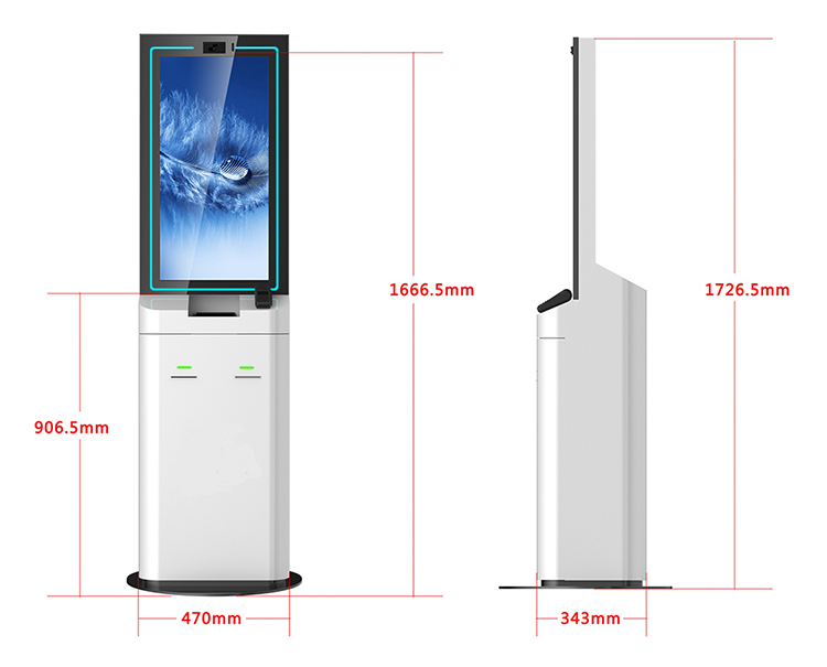 Hotel self-service terminal check-in and check-out intelligent processing LED touch inquiry all-in-one machine unmanned hotel equipment