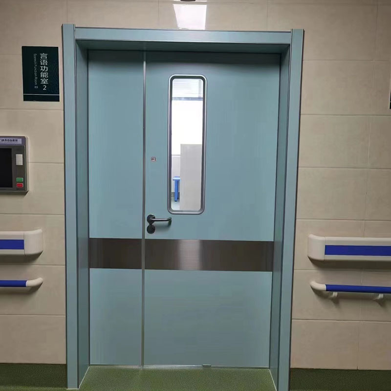 Hospital dedicated doors, patient rooms, doors with strong sealing, sturdy and durable wooden doors, steel airtight doors, can be customized by Hausen