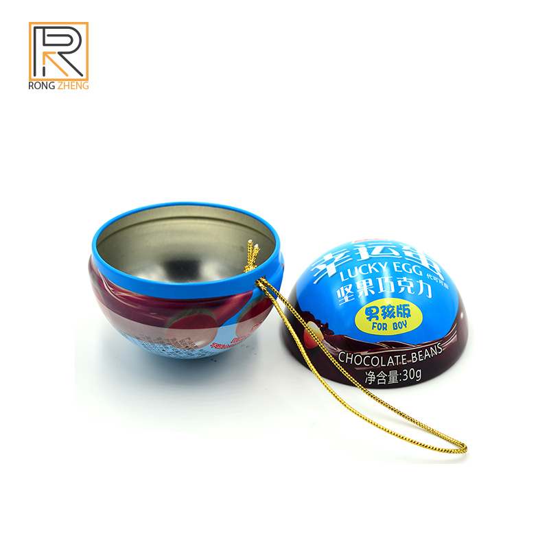 Tin can, candy can, Christmas tree decoration, hanging ball, Christmas ball, chocolate public version, spherical iron can