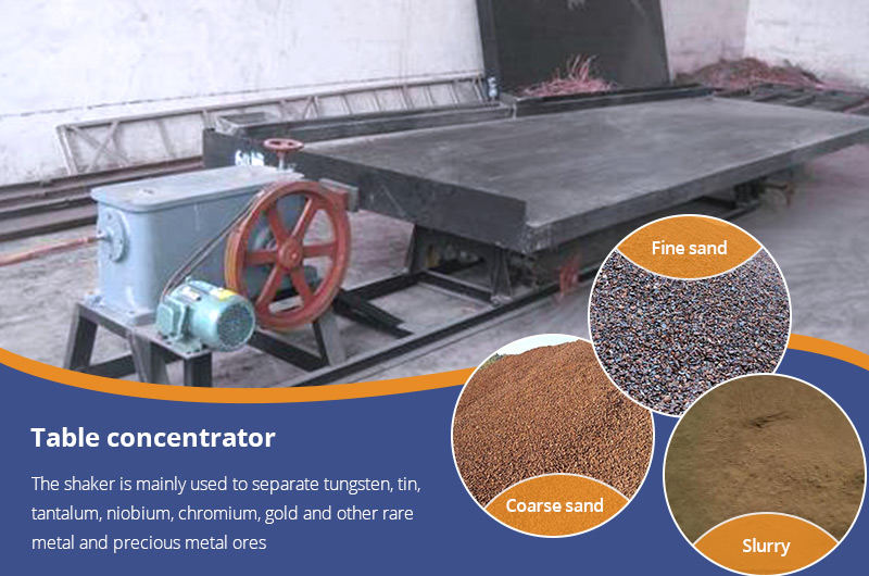 6s placer gold ore washing shaking table with excellent material for long-term metal heavy selection