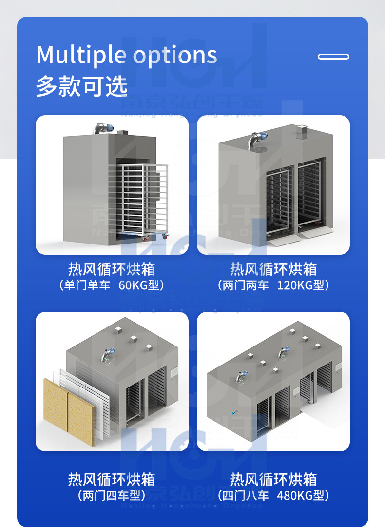 High temperature industrial oven, temperature resistant to 300 degrees Celsius, electric heating, uniform temperature control, rubber sealing ring