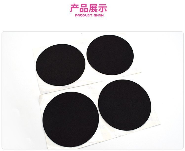 Mesh EVA rubber pad customized black circular silicone foot pad foam protective pad table self-adhesive pad wholesale