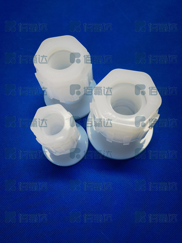 PFA flared flange semiconductor industry specific flange type pipe joint, high-temperature and corrosion-resistant flange connection pipe