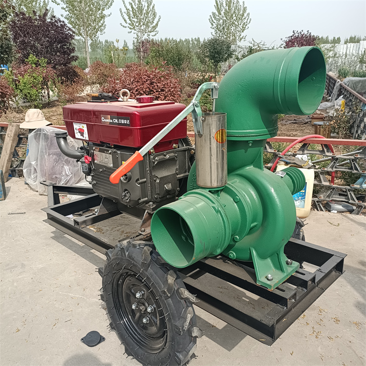 Flood prevention and drainage pump, large flow municipal flood discharge and sewage pump truck, 12 inch four cylinder water pump