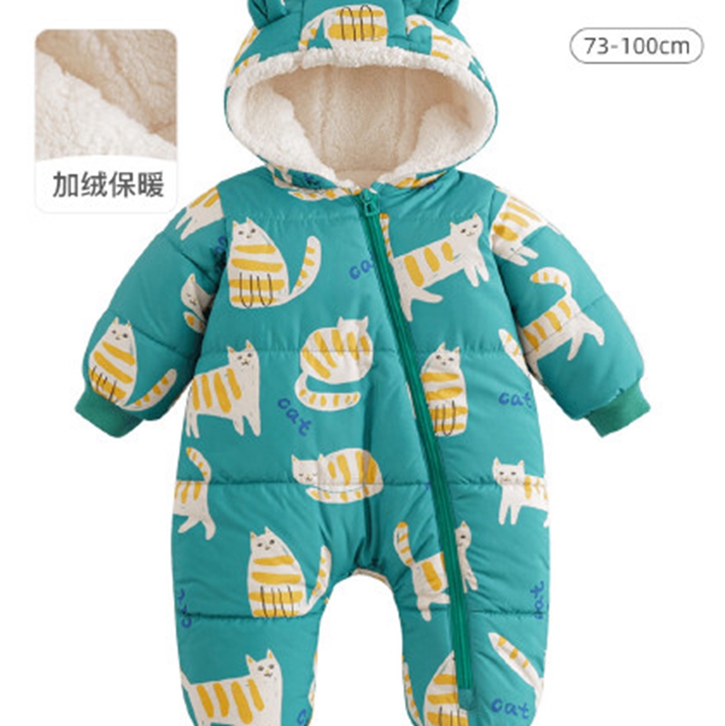 Empress Baby Autumn and Winter Cute Baby Cotton A-Class Fabric Bodysuit Children's Creeper Weaving Children's Clothing Source